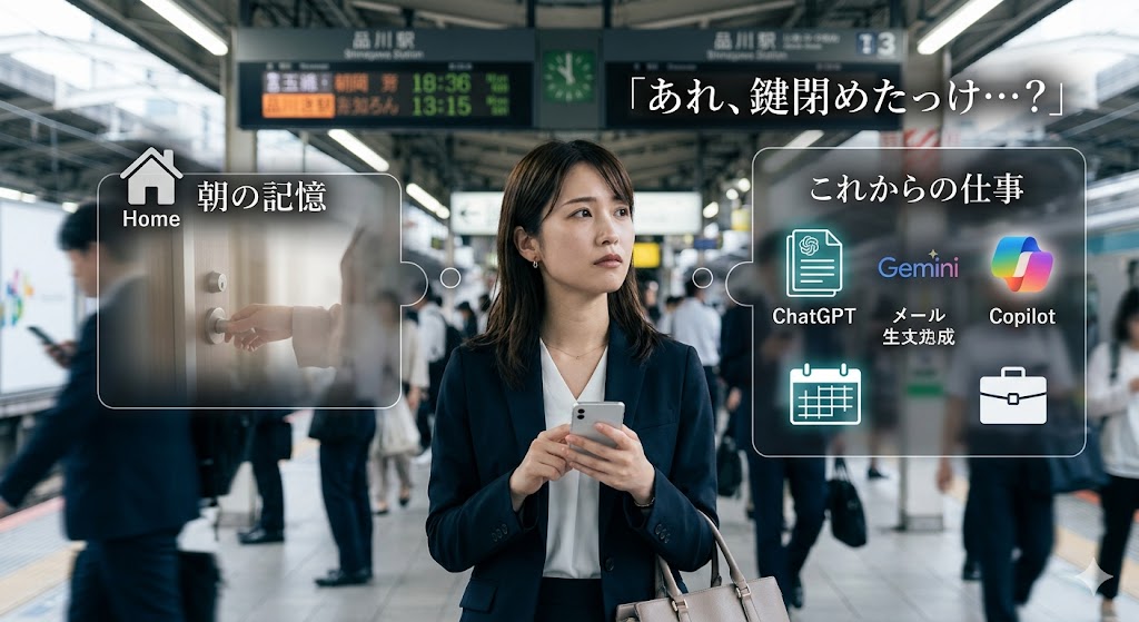 スマートロックを活用するビジネスパーソン