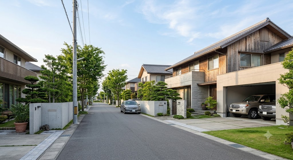 鍵の確認が気になる家族が暮らす、穏やかな住宅街